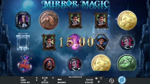 Выигрышная комбинация символов в Mirror Magic